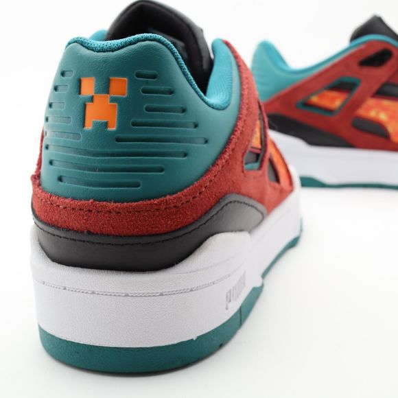 PUMA MINECRAFT Slipstream Sneakers Russet Brown Teal Green Big Kids Junior 6 - Picture 8 of 16